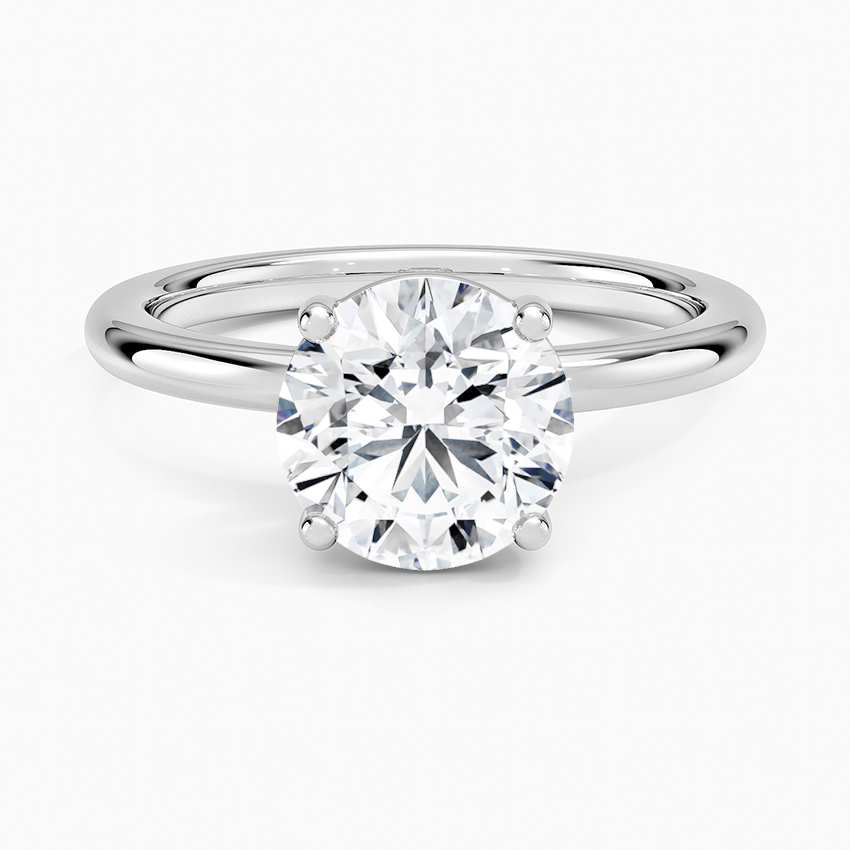 Sydney Perfect Fit 2mm Solitaire Ring - Round Center Stone