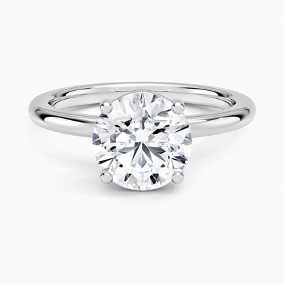 Sydney Perfect Fit 2mm Solitaire Ring - Round Center Stone