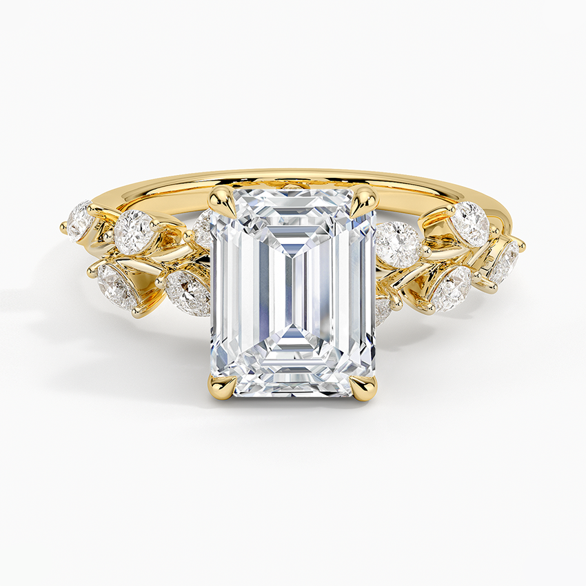 Amaranta Diamond Ring (1/2 ct. tw.) - Emerald Cut Center Stone