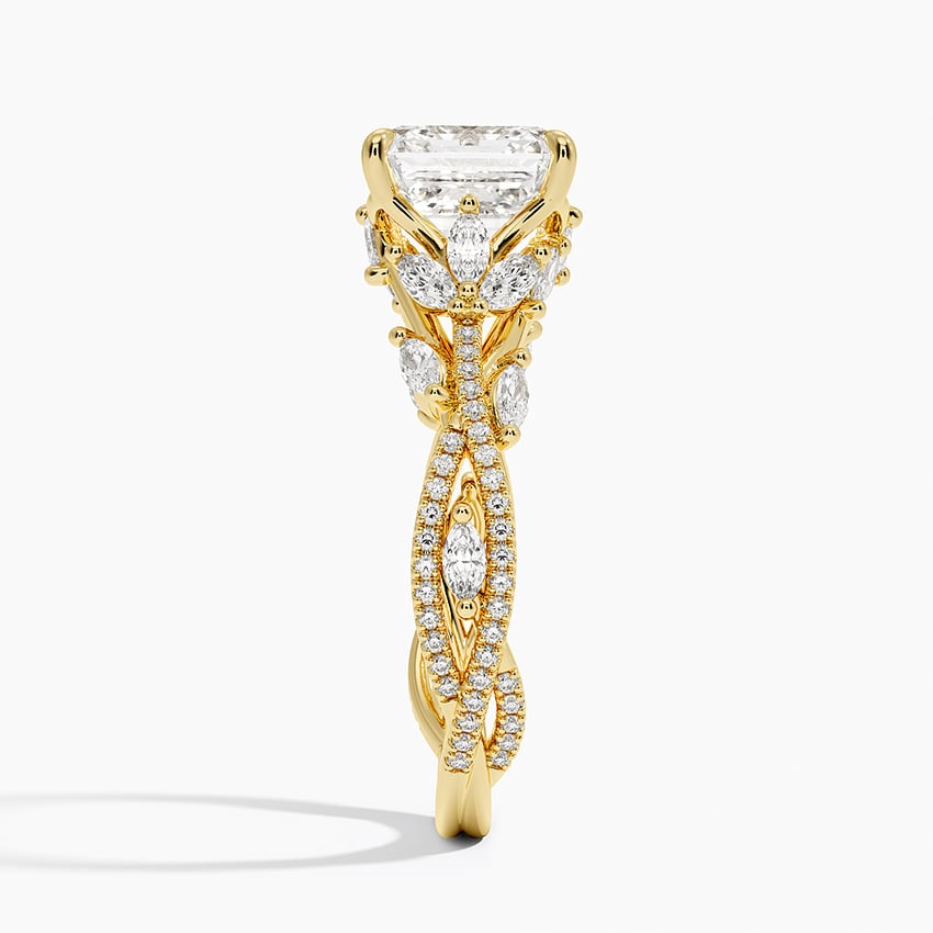 Luxe Secret Garden Diamond Ring (3/4 ct. tw.) - Asscher Cut Center Stone
