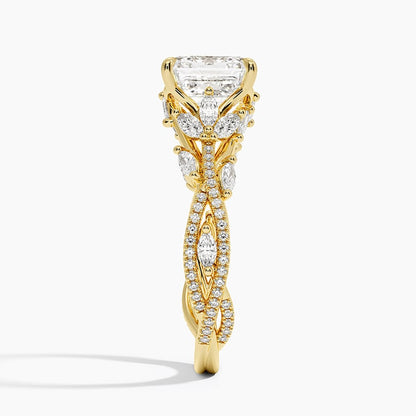 Luxe Secret Garden Diamond Ring (3/4 ct. tw.) - Asscher Cut Center Stone