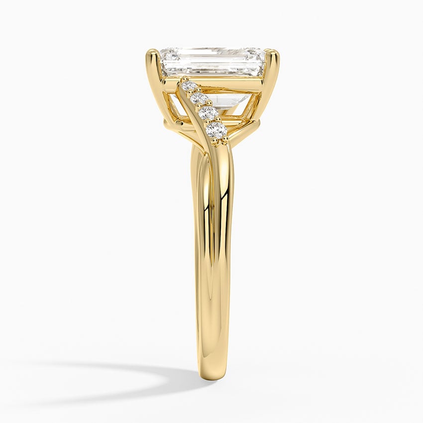 Chamise Diamond Ring (1/15 ct. tw.) - Emerald Cut Center Stone