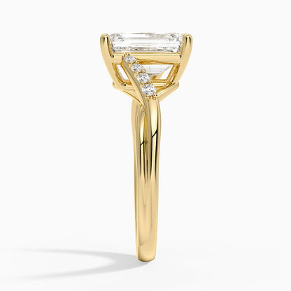 Chamise Diamond Ring (1/15 ct. tw.) - Emerald Cut Center Stone