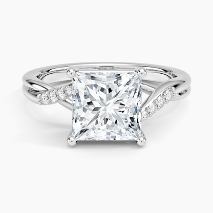 Chamise Diamond Ring (1/15 ct. tw.) - Princess Cut Center Stone
