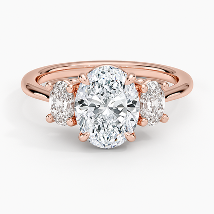 Oval-Cut Three Stone Diamond Ring (1/2 ct. tw.) - Oval Center Stone