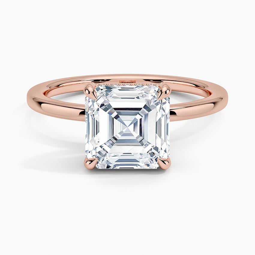 Lumiere 1.5mm Diamond Ring - Asscher Cut Center Stone