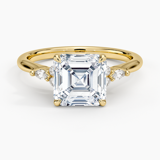 Nadia Perfect Fit Diamond Ring - Asscher Cut Center Stone