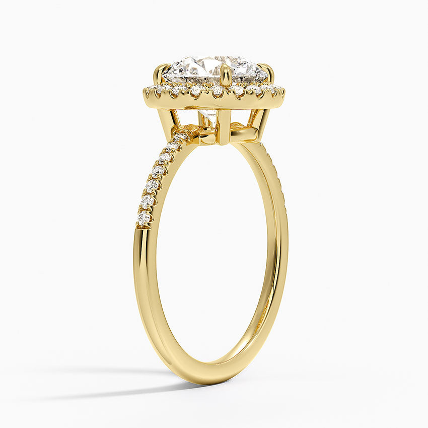 Cambria Halo Diamond Ring - Round Center Stone