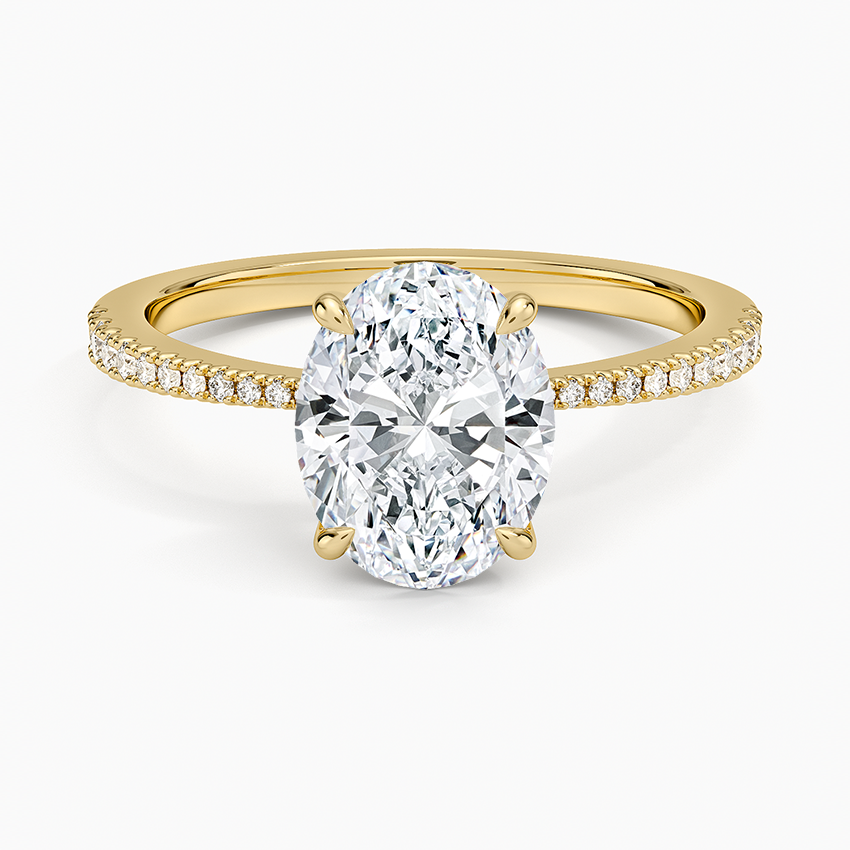Elena Diamond Ring - Oval Cut Center Stone