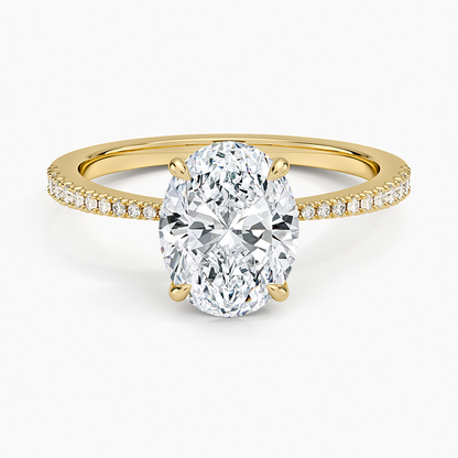 Elena Diamond Ring - Oval Cut Center Stone