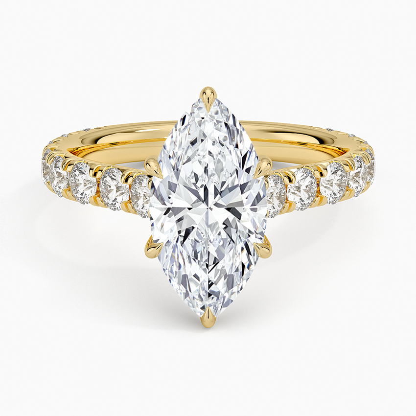 Anthology Three-Quarter Coverage Diamond Ring (7/8 ct. tw.) - Marquise Center Stone