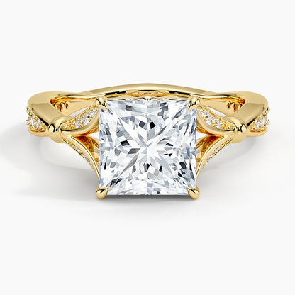 Zinnia Diamond Ring (1/3 ct. tw.) - Princess Cut Center Stone