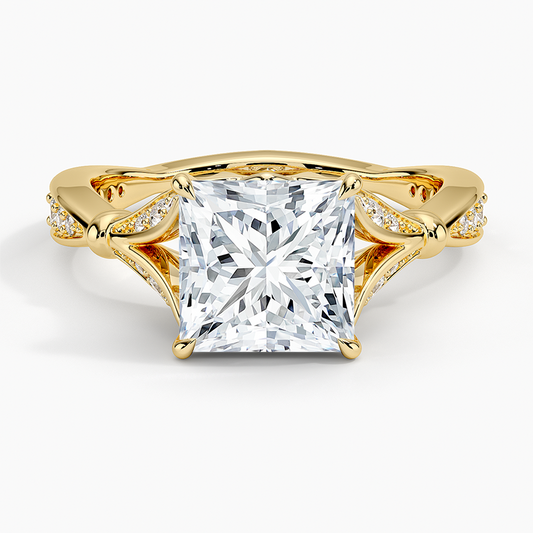 Zinnia Diamond Ring (1/3 ct. tw.) - Princess Cut Center Stone