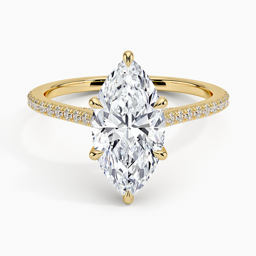 Luxe Dawn Diamond Ring - Marquise Center Stone