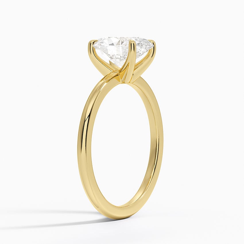 Fairmined 1.5mm Comfort Fit Ring - Oval Center Stone