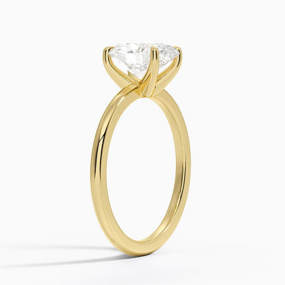 Fairmined 1.5mm Comfort Fit Ring - Oval Center Stone