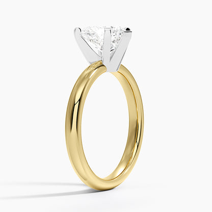 Comfort Fit 2.5mm Ring - Heart Cut Center Stone