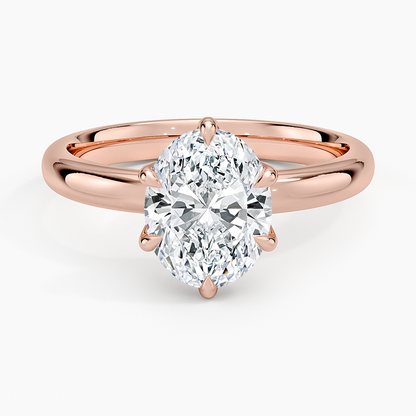 Esme 2.5mm Solitaire Ring - Oval Center Stone