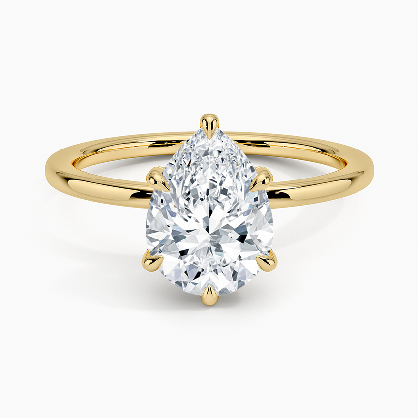 Lumiere 1.5mm Diamond Ring - Pear Center Stone