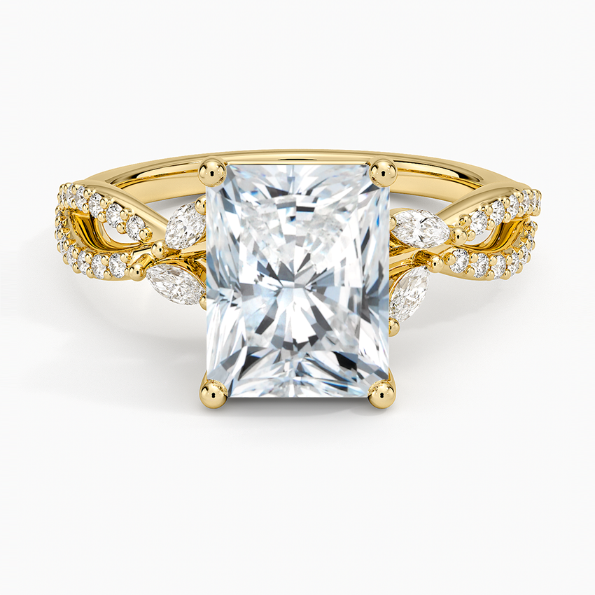 Luxe Willow Diamond Ring (1/4 ct. tw.) - Radiant Cut Center Stone