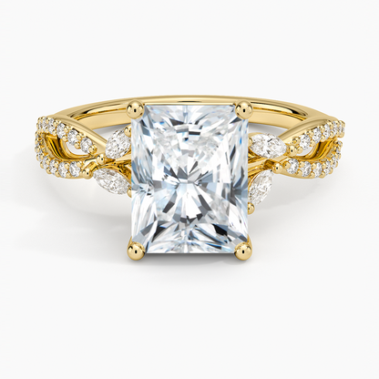 Luxe Willow Diamond Ring (1/4 ct. tw.) - Radiant Cut Center Stone