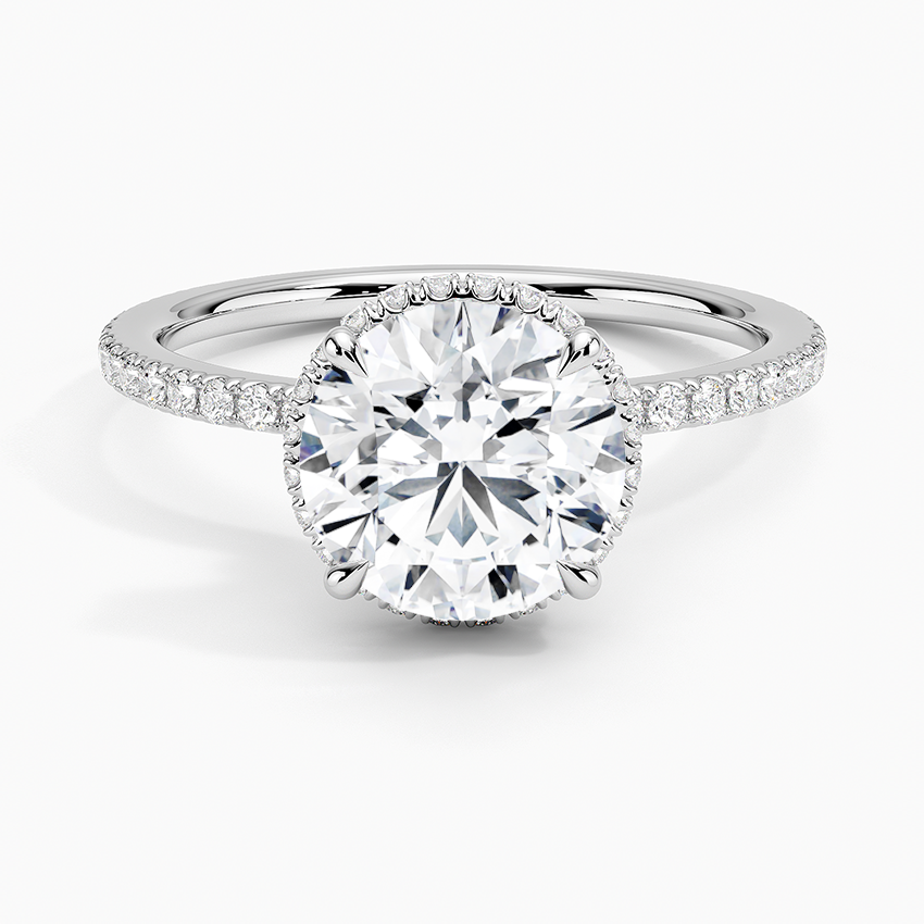 Gala Diamond Ring - Round Center Stone