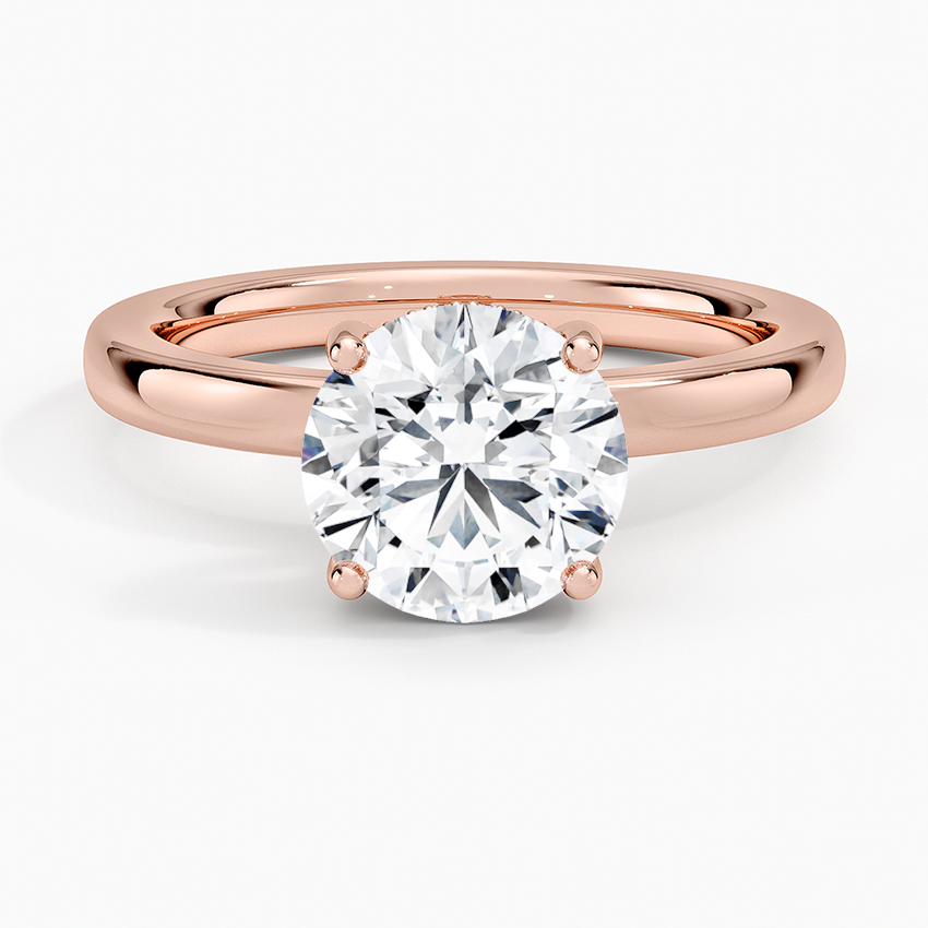 Sydney Perfect Fit Hidden Halo 2mm Diamond Ring - Round Center Stone
