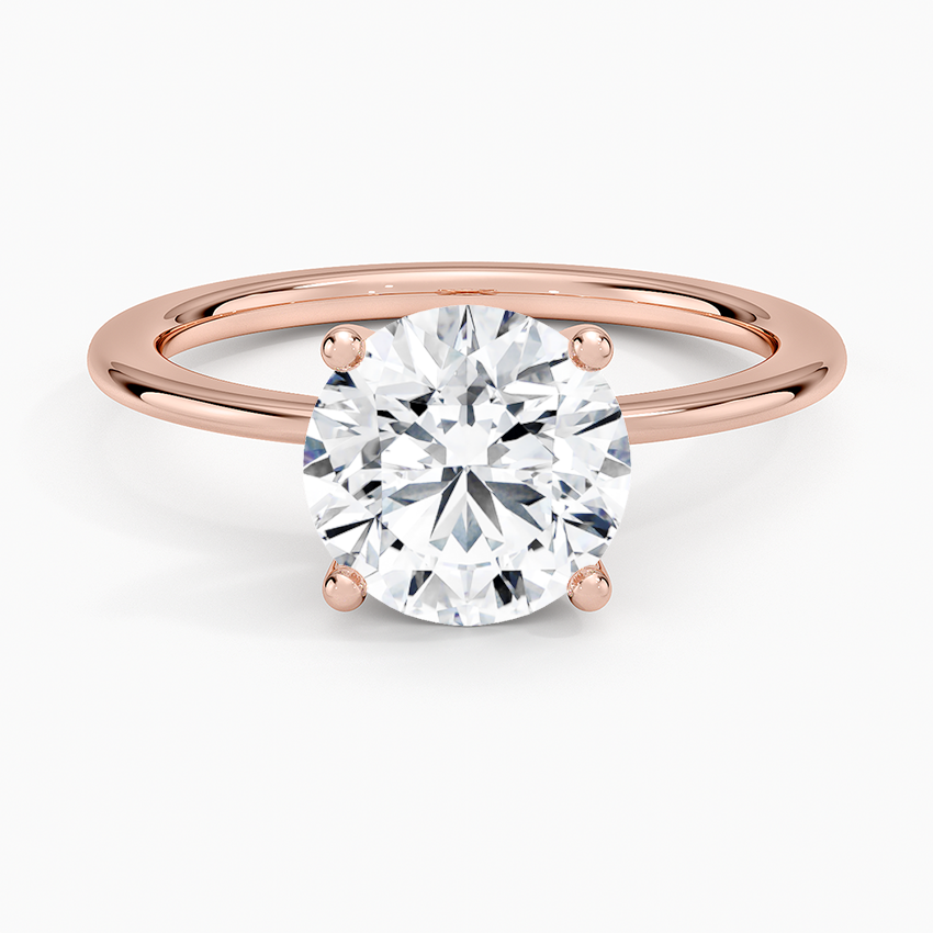 Aimee Solitaire Ring - Round Center Stone