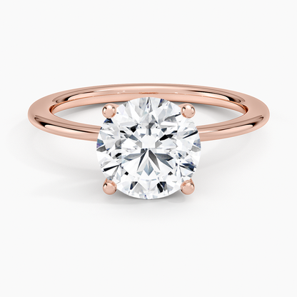 Aimee Solitaire Ring - Round Center Stone
