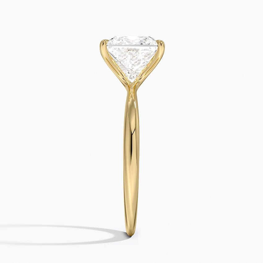 Freesia 2mm Solitaire Ring - Princess Cut Center Stone