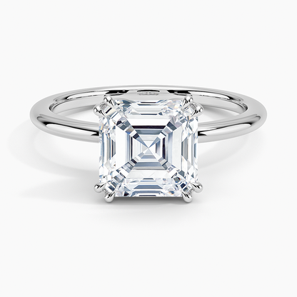Aveline Solitaire Ring - Asscher Cut Center Stone
