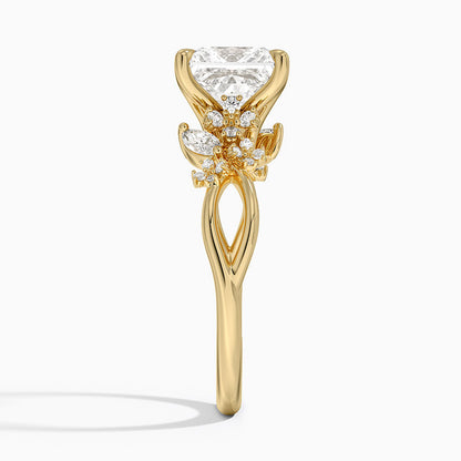 Summer Blossom Diamond Ring (1/4 ct. tw.) - Princess Cut Center Stone