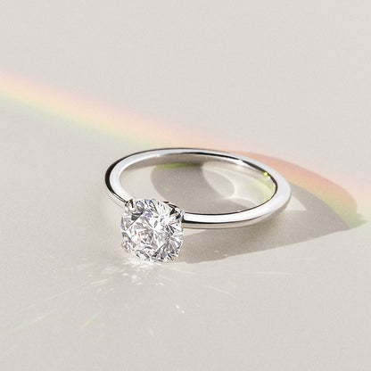 Aveline Solitaire Ring - Princess Cut Center Stone