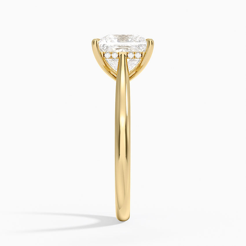 Dawn 2mm Diamond Ring - Princess Cut Center Stone