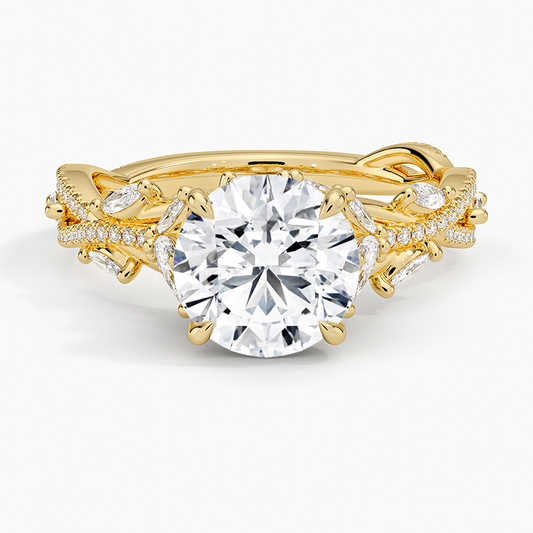 Luxe Secret Garden Diamond Ring (3/4 ct. tw.) - Round Center Stone