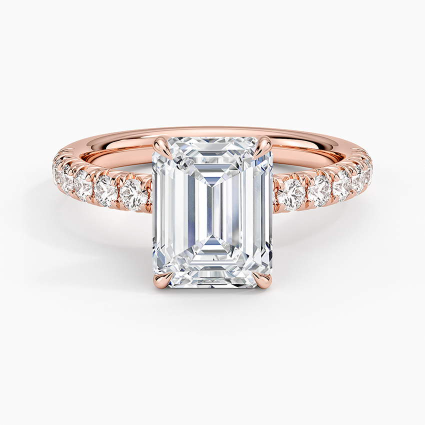 Luxe Amelie Diamond Ring (3/8 ct. tw.) - Emerald Cut Center Stone