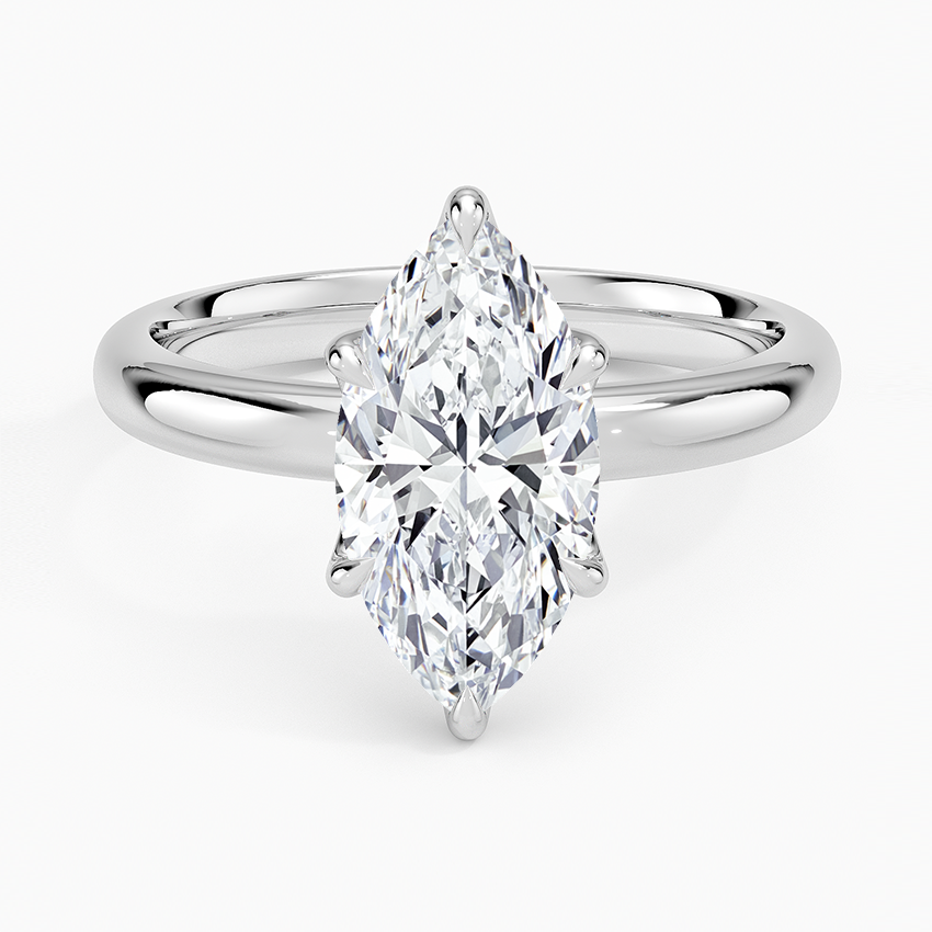 Esme 2.5mm Solitaire Ring - Marquise Center Stone