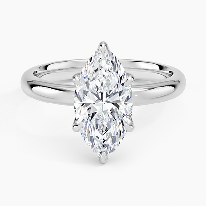 Esme 2.5mm Solitaire Ring - Marquise Center Stone