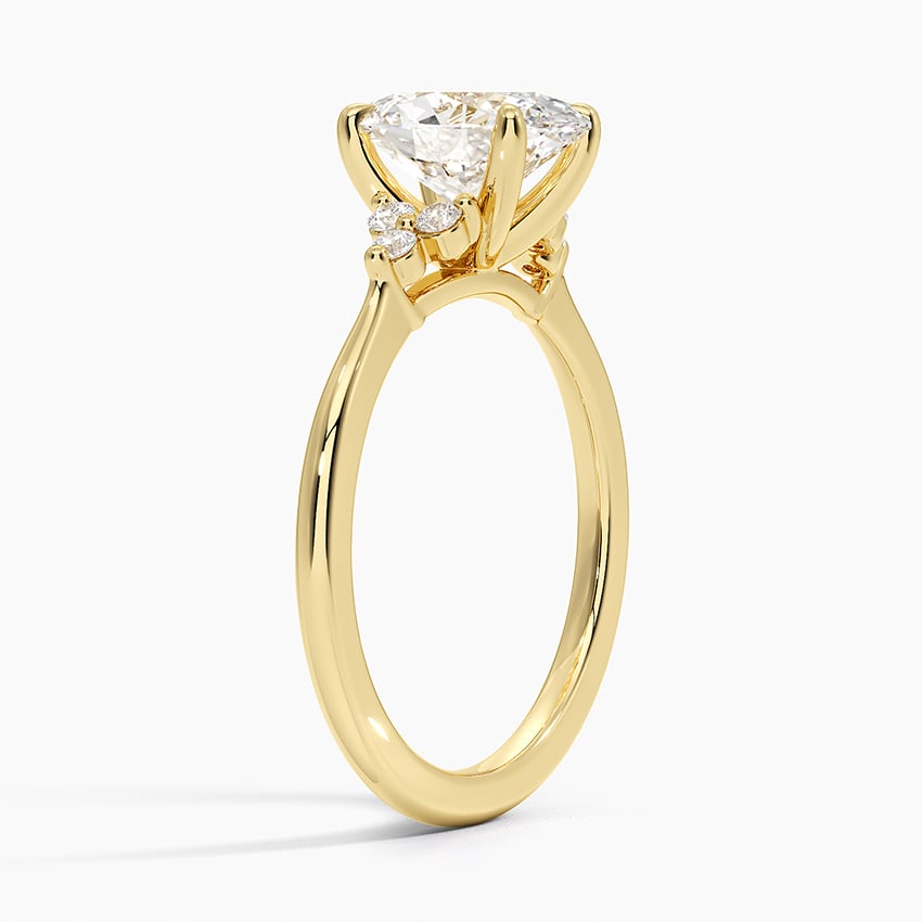 Melody Diamond Ring - Oval Cut Center Stone