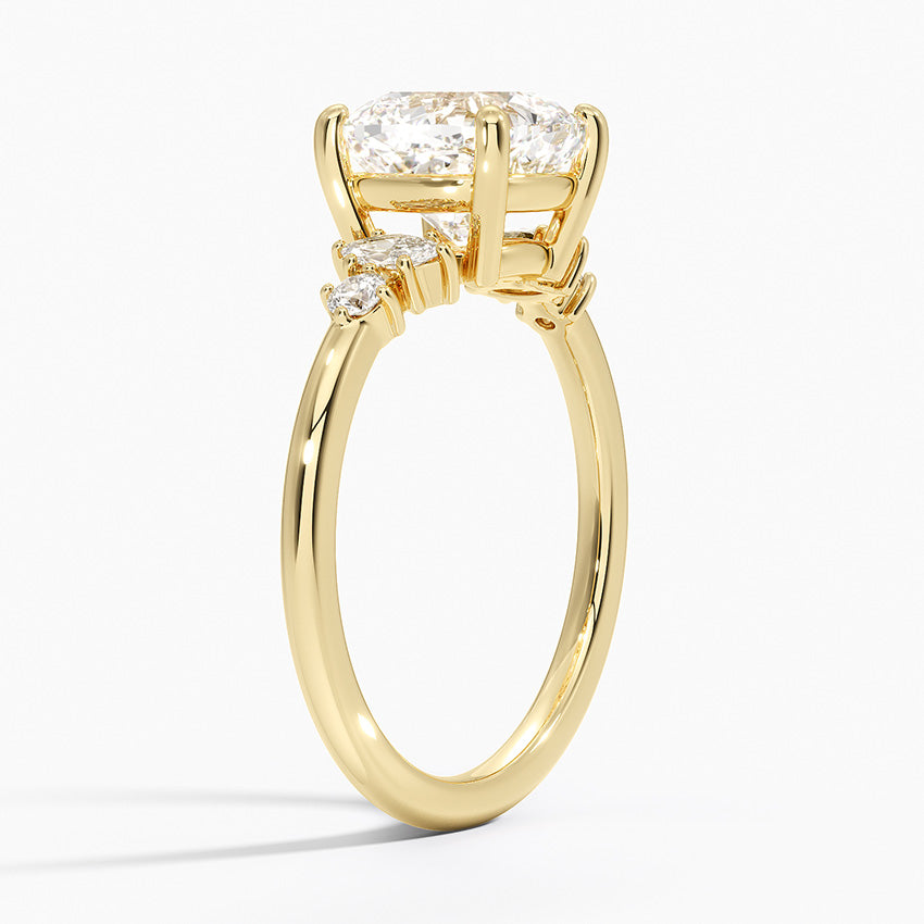 Miroir Diamond Ring - Old Mine Cut Center Stone