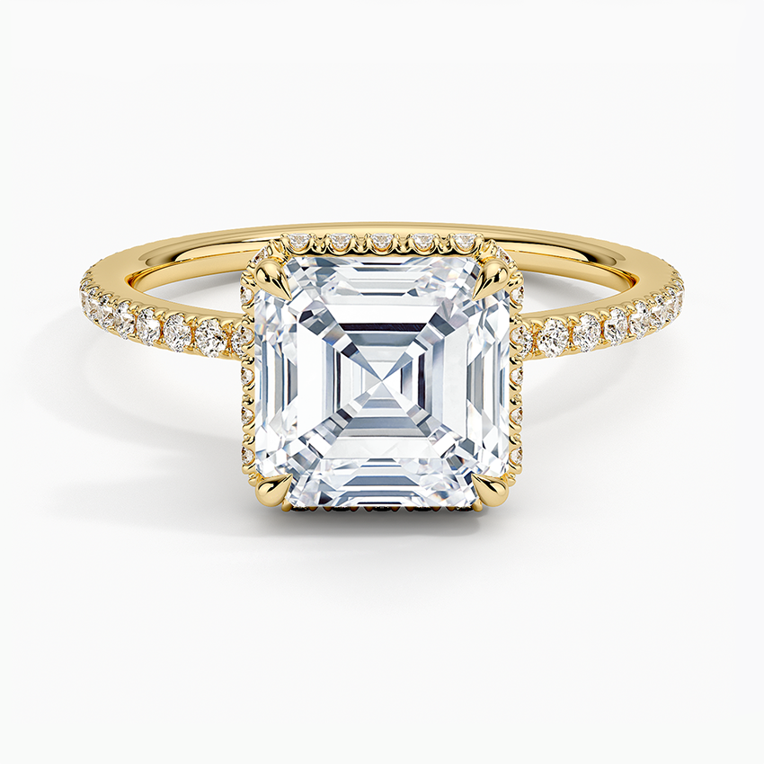 Gala Diamond Ring - Asscher Cut Center Stone
