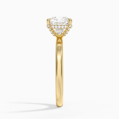 Lumiere 2mm Diamond Ring (1/8 ct. tw.) - Old Mine Cut Center Stone