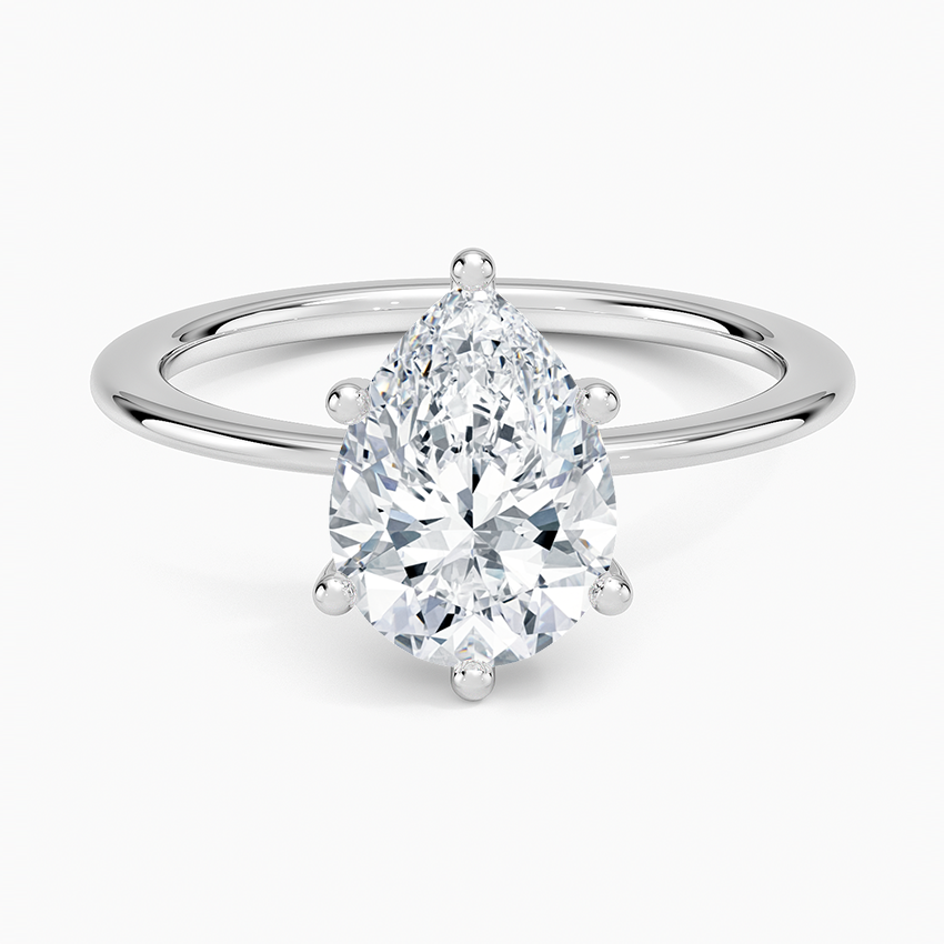 Aimee Solitaire Ring - Pear Center Stone