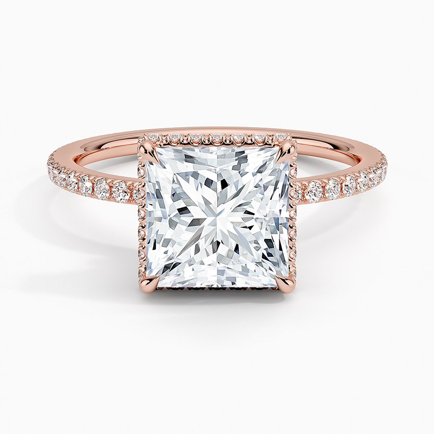 Gala Diamond Ring - Princess Cut Center Stone