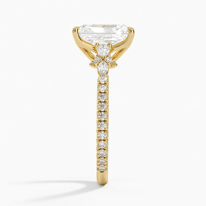 Primrose Diamond Ring - Radiant Cut Center Stone