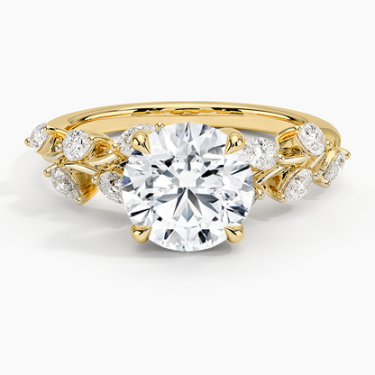 Amaranta Diamond Ring (1/2 ct. tw.) - Round Cut Center Stone