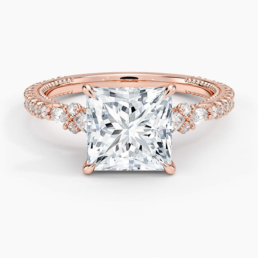 Primrose Diamond Ring - Princess Cut Center Stone