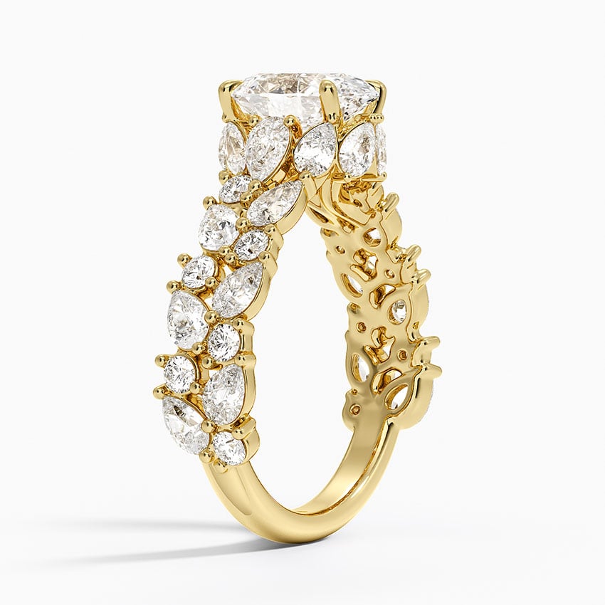 Olivetta Double Row Diamond Ring (2 1/2 ct. tw.) - Oval Center Stone