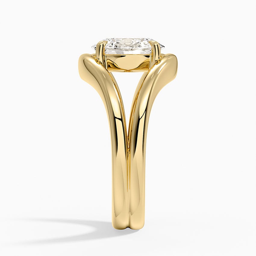 Frame Solitaire Ring - Oval Center Stone