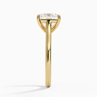 2mm Provence Solitaire Ring - Princess Cut Center Stone
